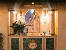 Tablet Screenshot of hotelpalazzoalexander.it